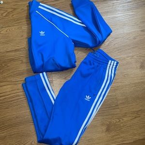 Blue Adidas tracksuit